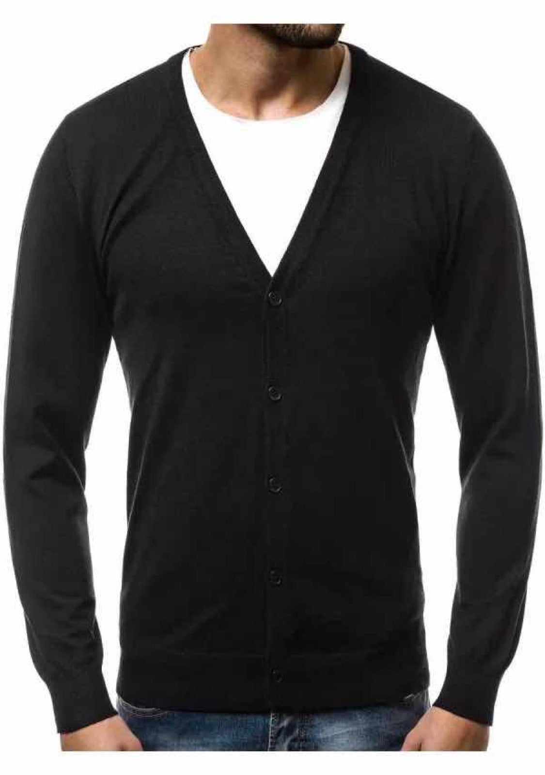 Men's Casual Loose V-Neck Fashion Sweater