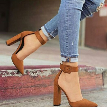 Plus Size Women's Suede High Heels