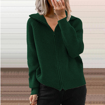 New Stripe Casual Loose Knitwear Coat for Women
