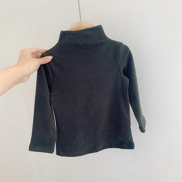 Turtleneck Fleece T-Shirts for Autumn & Winter
