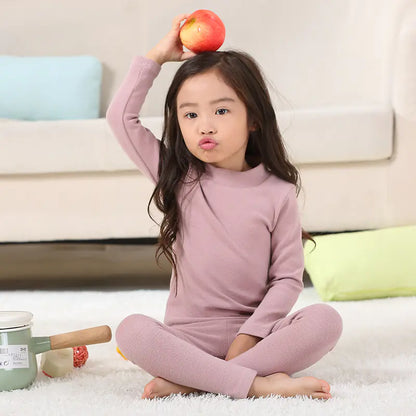 Girls' Pajamas  Long Sleeve Set (Two-Piece)