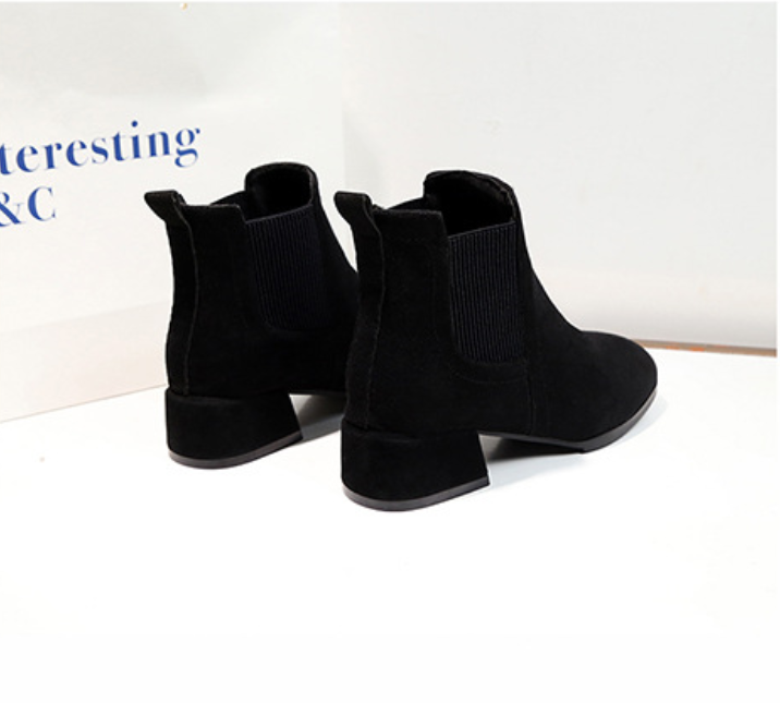 Chelsea Ankle Boots for Women - Fashionable Pointed Heels