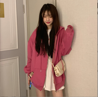 Thickened Fleece Loose Cardigan Jacket
