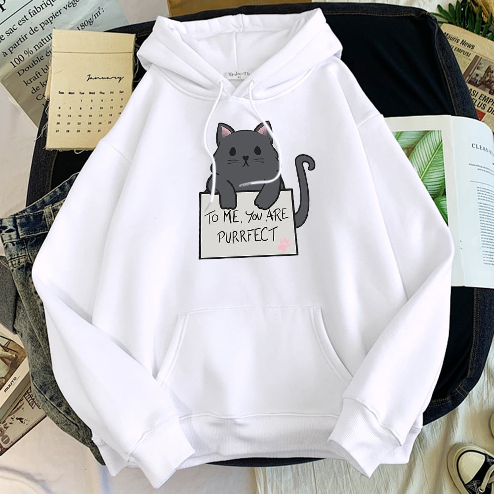 Solid Color Hoodie Sweater for Girls