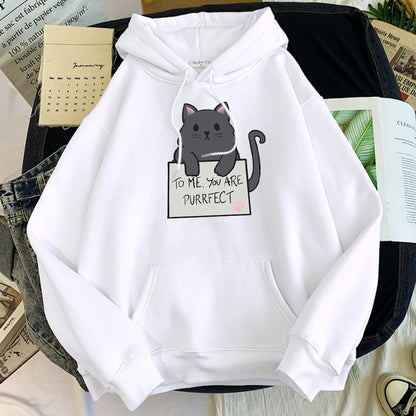 Solid Color Hoodie Sweater for Girls