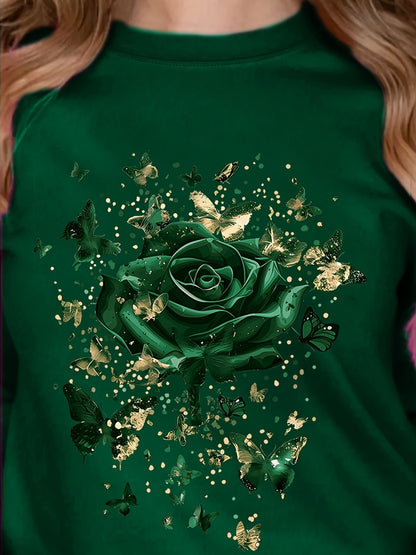 Women's Casual Short Sleeve Round Neck T-Shirt