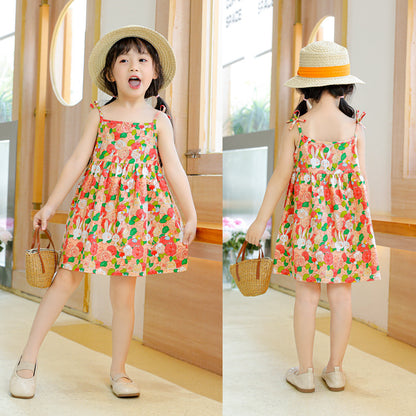 Girls' Floral Princess Dress