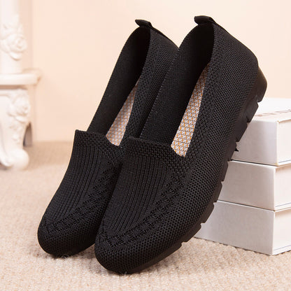 Women's Comfy Solid Color Knit Loafers