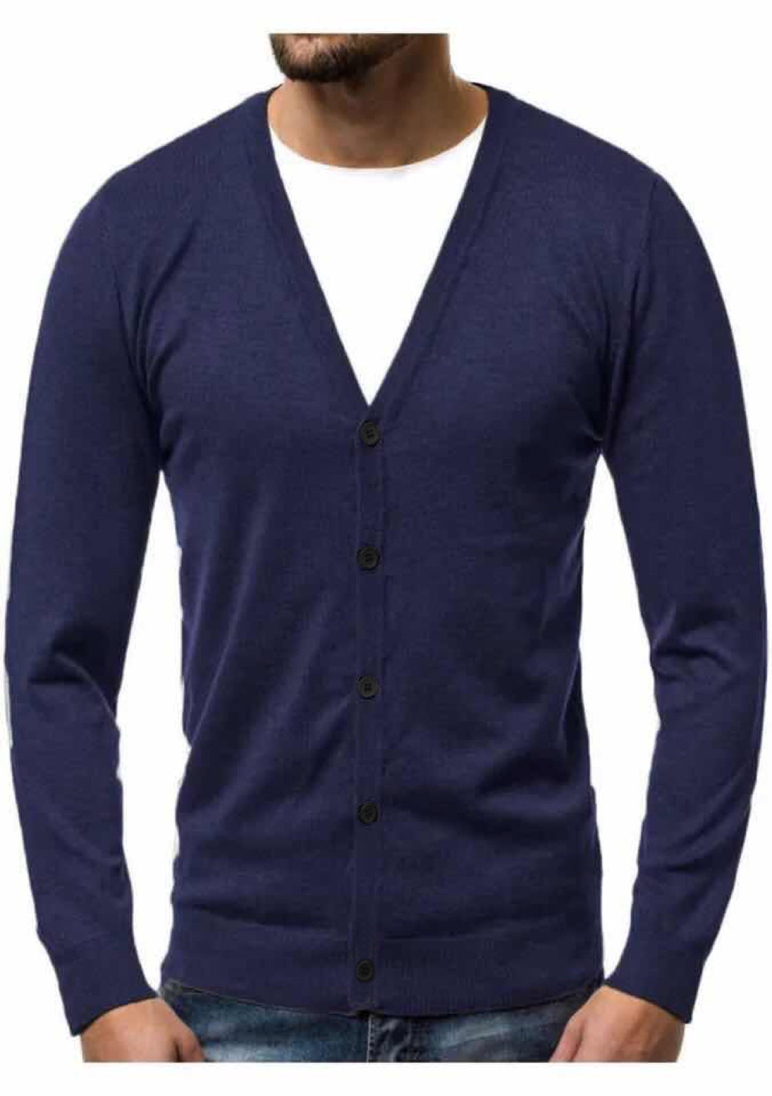 Men's Casual Loose V-Neck Fashion Sweater
