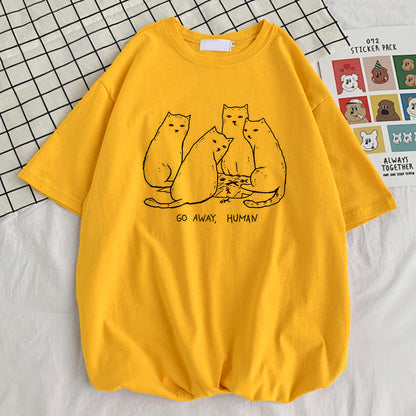 Summer Go Away Human Printed T-Shirts  Quality Design