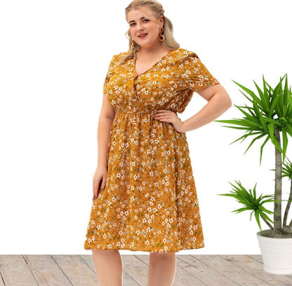Plus Size Floral Dress for Women