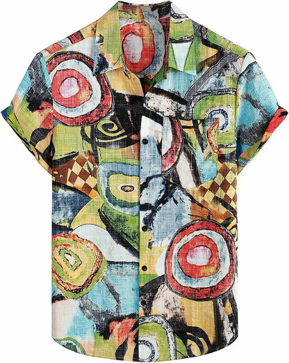 Men's Tropical Hawaiian Short Sleeve Shirt