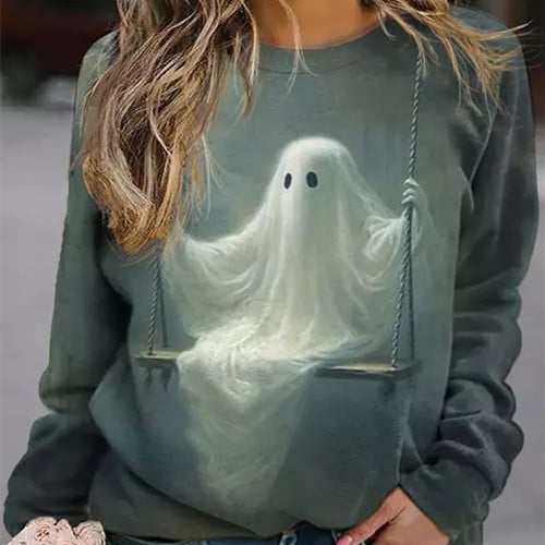 Korean Style Round Neck Loose Fit Sweater Top