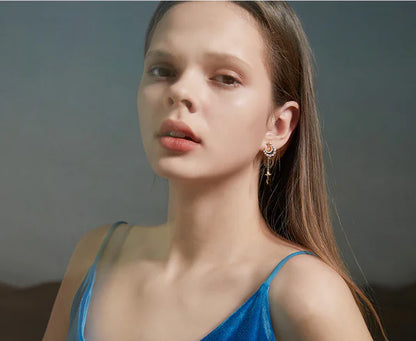 Spring Star and Moon Earrings for Women - Trendy Style