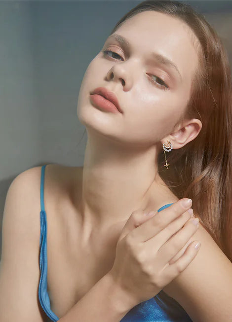 Spring Star and Moon Earrings for Women - Trendy Style