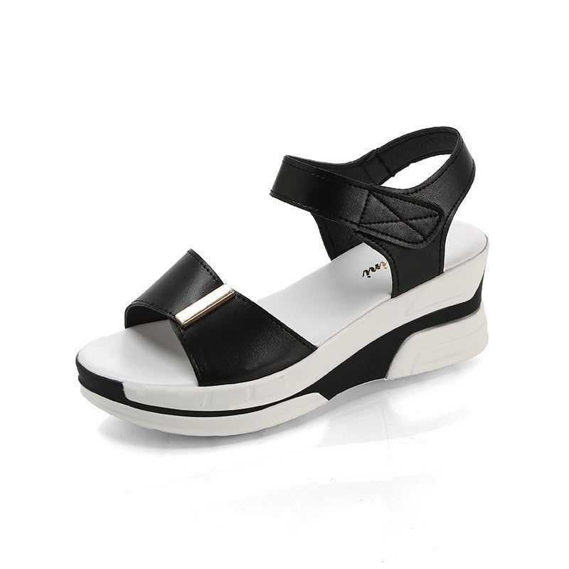 Women's High-Heeled Wedge Fish Mouth Sandals