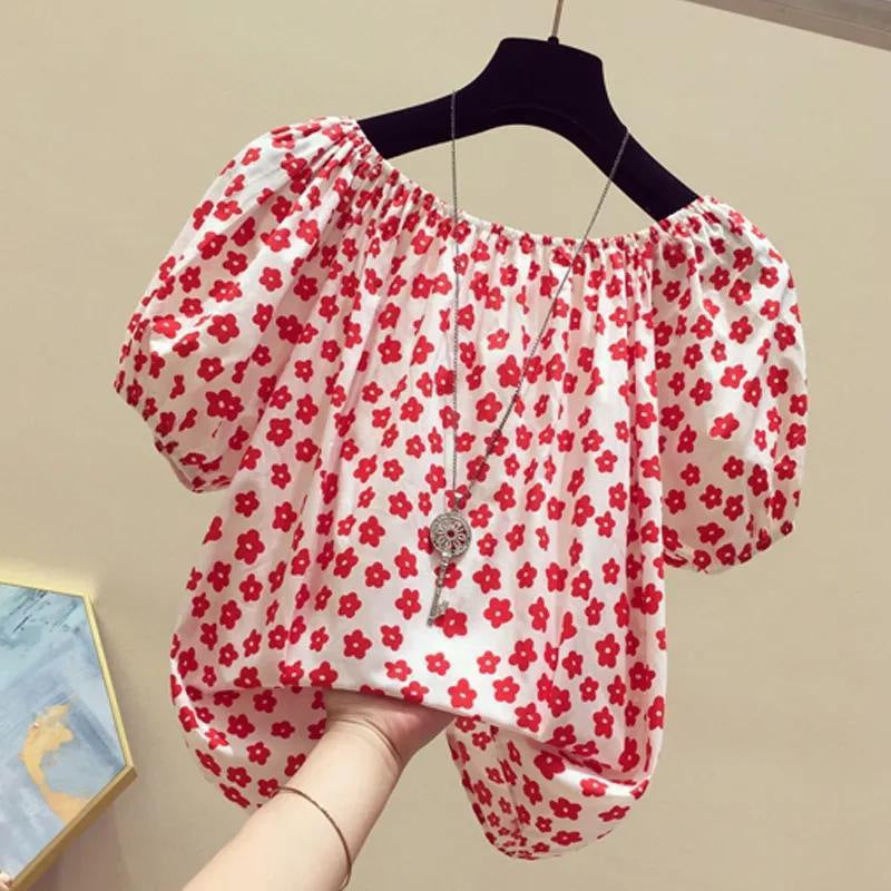 Floral Off-Shoulder Blouse for Women