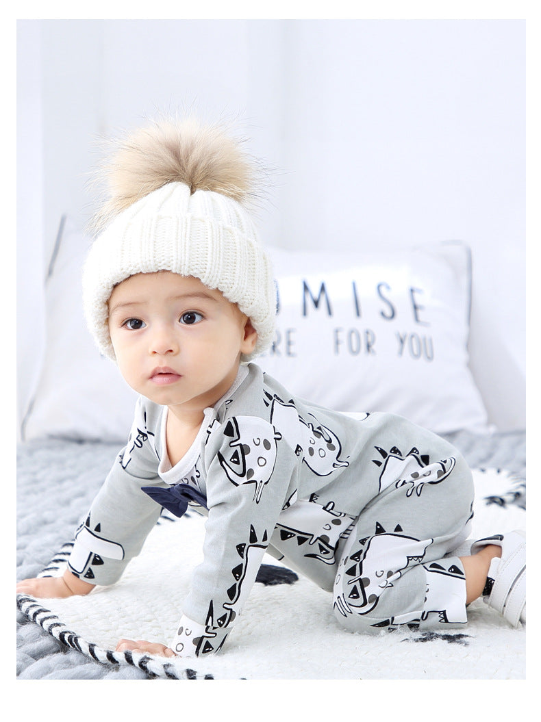 Baby Boy Spring Jumpsuit with Long Sleeves Set