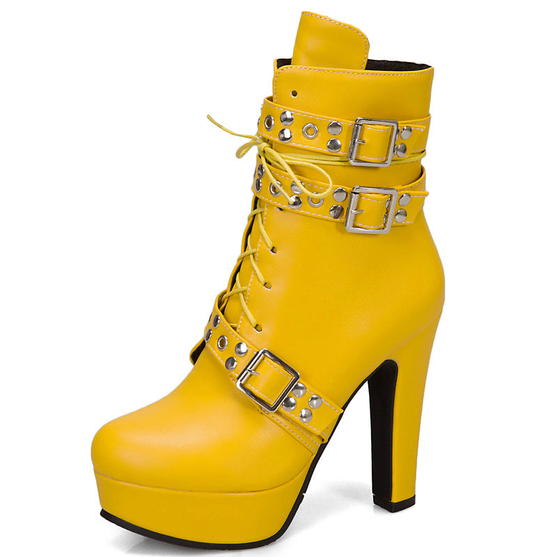 Women's Martin Boots  Autumn Winter High Heels