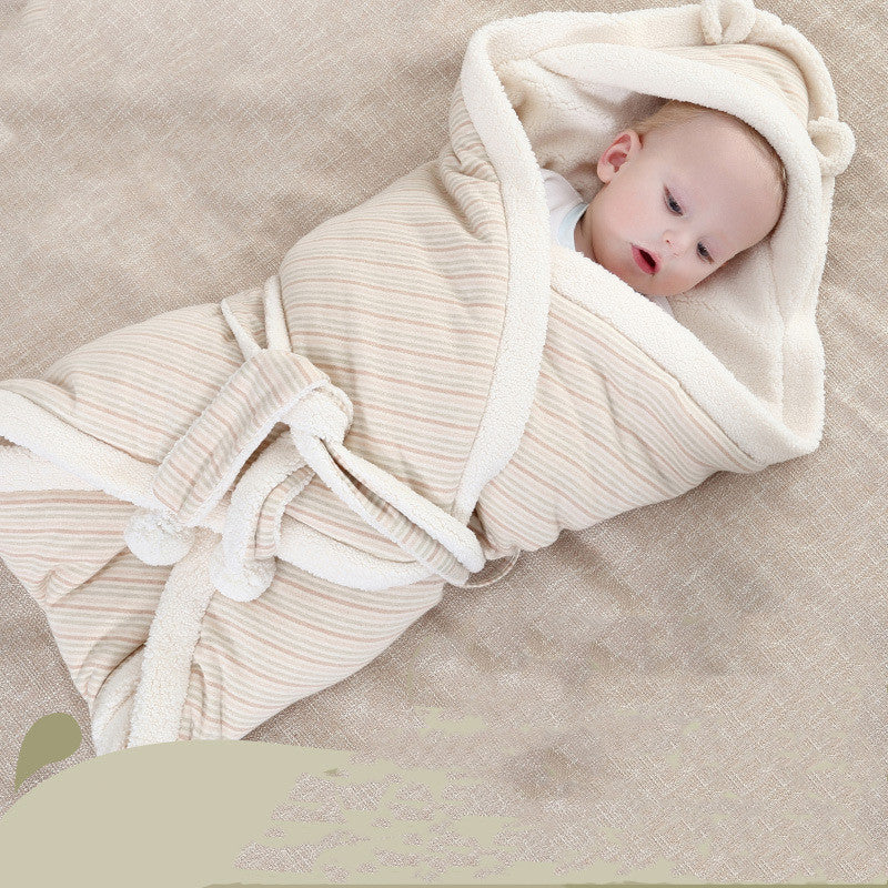Thick Cotton Baby Swaddle Blanket for Newborns