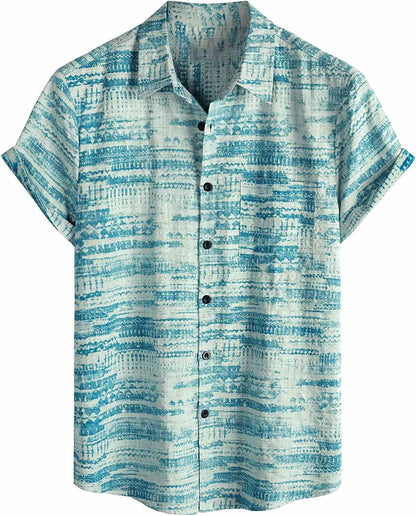 Men's Tropical Hawaiian Short Sleeve Shirt
