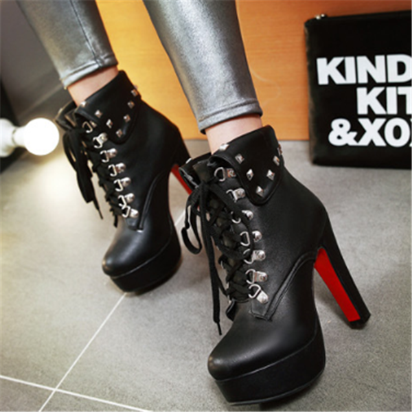 Women's High Heel Ankle Boots - Ultra High Heels