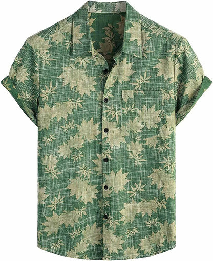 Men's Tropical Hawaiian Short Sleeve Shirt