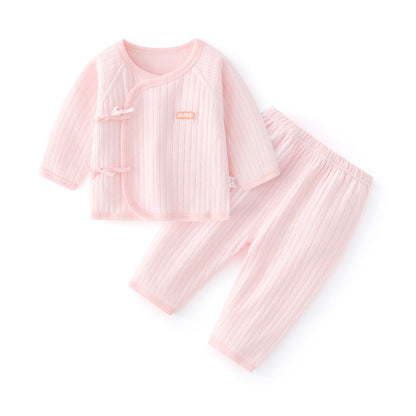 Pure Cotton Long Sleeve Baby Kimono Set for Newborns