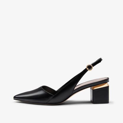 Spring Women's Pointed Toe High-Heeled Slingbacks