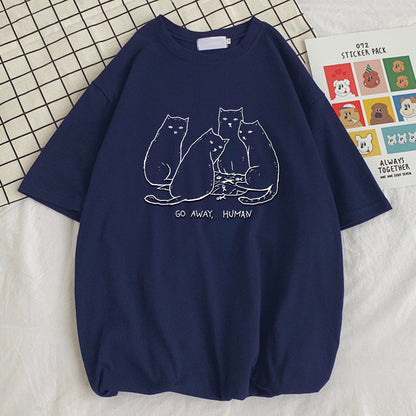 Summer Go Away Human Printed T-Shirts  Quality Design