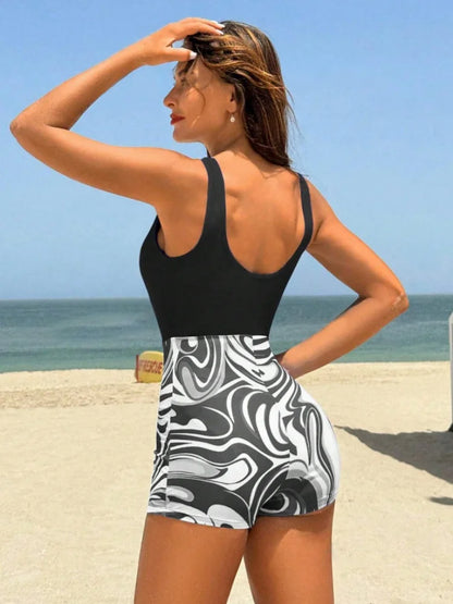 New Solid Print Sling Sexy Bodysuit Swimwear