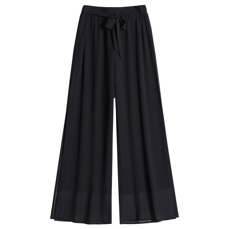 Chiffon Wide-Leg Pants for Plus Size Women