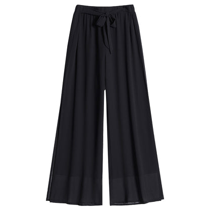 Chiffon Wide-Leg Pants for Plus Size Women