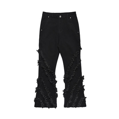 Trendy Unique Flared Jeans for Men