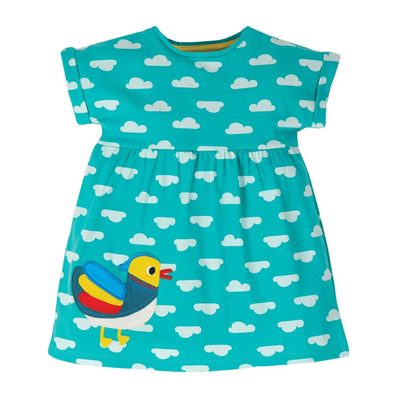 Cotton Short Sleeve Dress for Girls