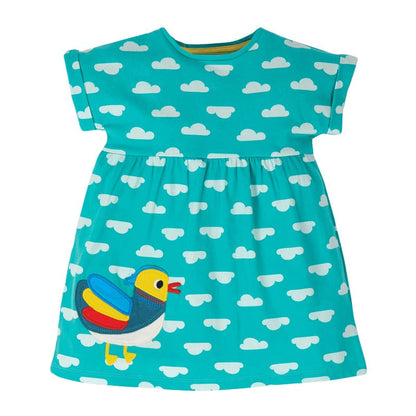 Cotton Short Sleeve Dress for Girls