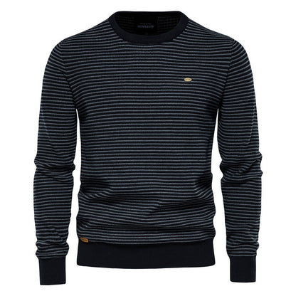 New Striped Long Sleeve Sweater for Men