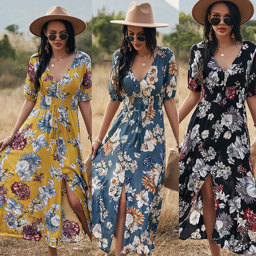 Summer New Bohemian Print Dress for Women
