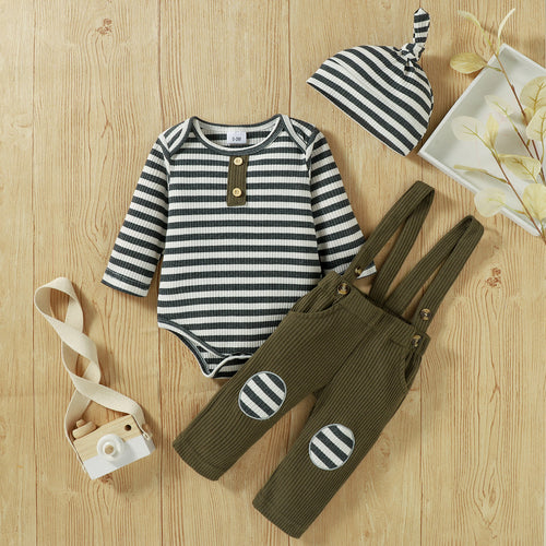 Newborn Baby Boys Knitted Long Sleeve Clothes Set