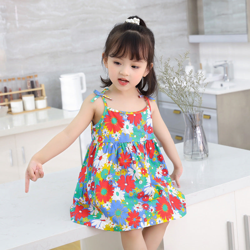 Girls' Floral Princess Dress