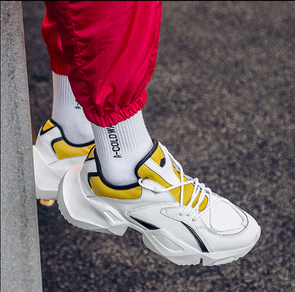 Men's Spring Fashion Sneakers  Trendy Casual Dad Shoes