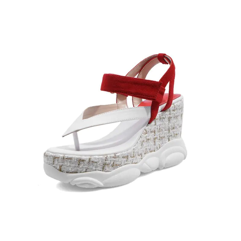 Waterproof Platform Slope Heel Colorful Women's Sandals