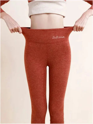 Leggings forro polar de cintura alta y realce de glúteos