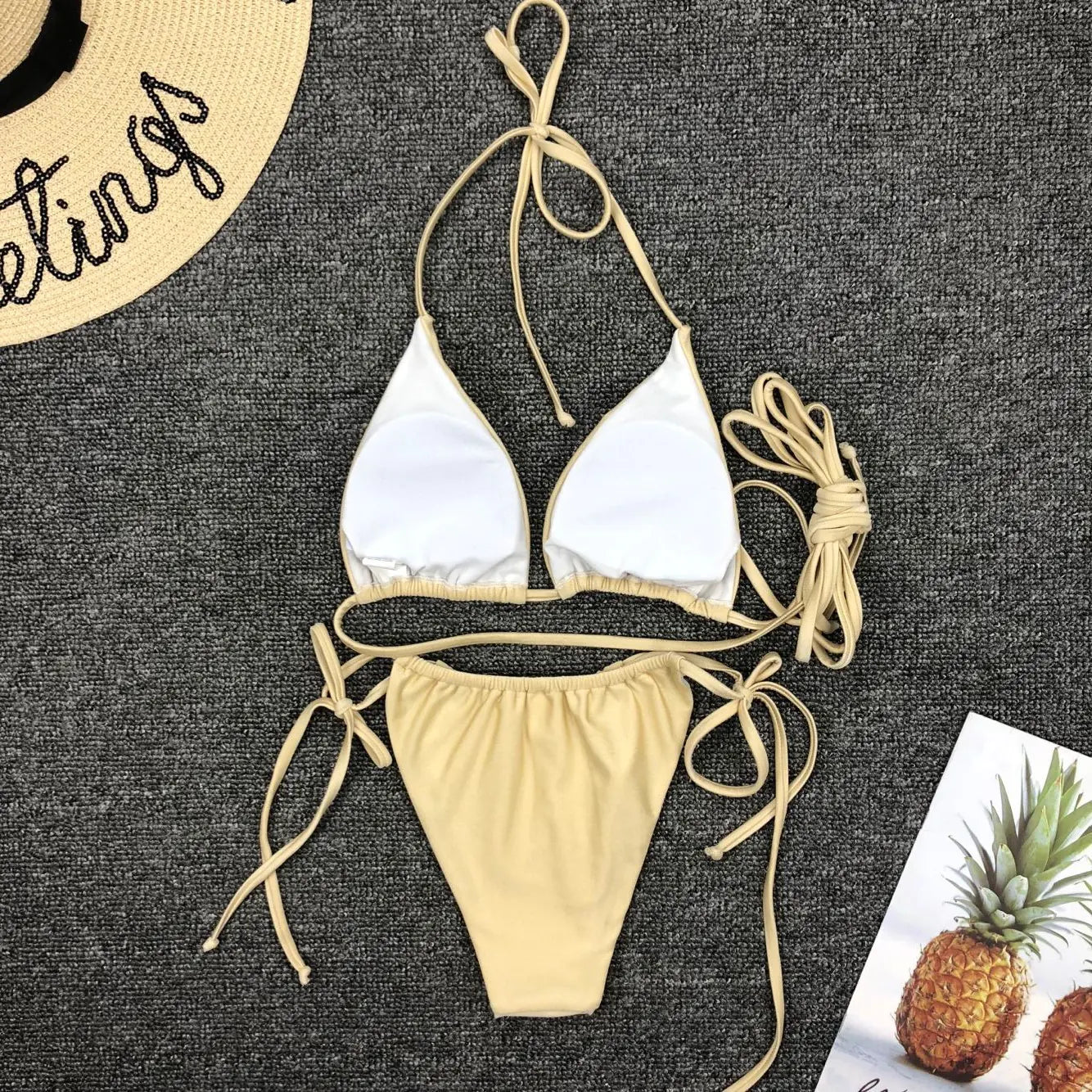Minimalist Sexy Bikini Swimsuit Set - Trendy Attic Store01