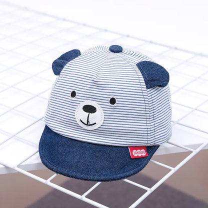 Cute Cartoon Baby Bear Baseball Cap for Boys and Girls