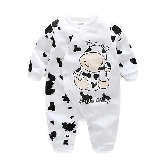 Cute Long Sleeve Cat Romper for Baby Girls