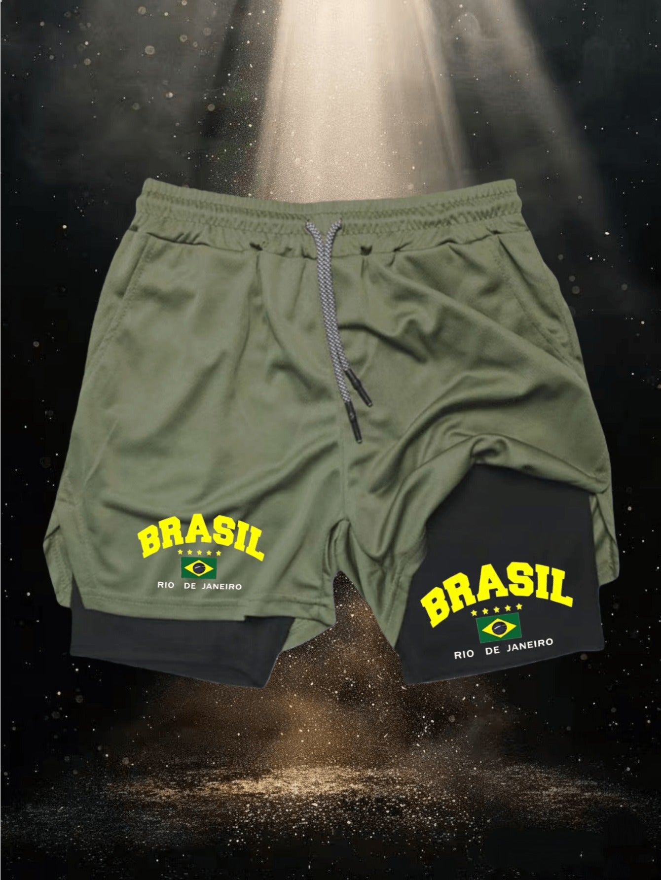 Men's Brazilian-Themed Swim Shorts
