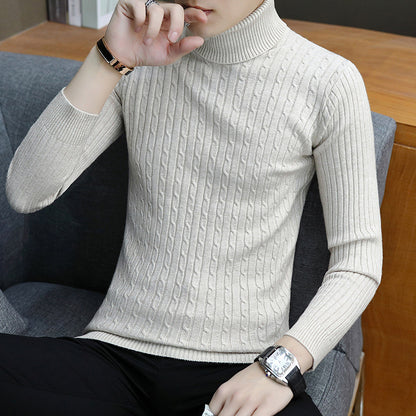 Slim-fit High Neck Sweater for Men
