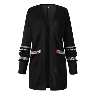 Fashionable Long Sleeve Cardigan Sweater Coat for Women