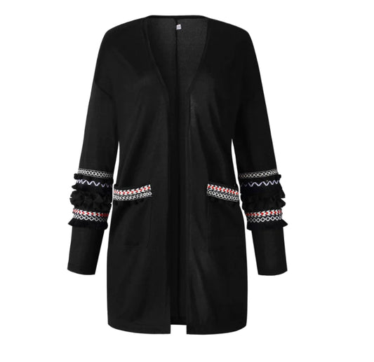 Fashionable Long Sleeve Cardigan Sweater Coat for Women